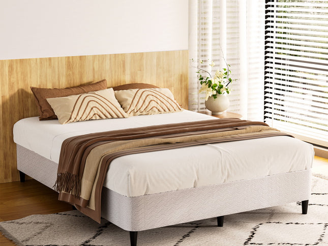 Artiss Bed Frame Queen Size Metal Grey MASON