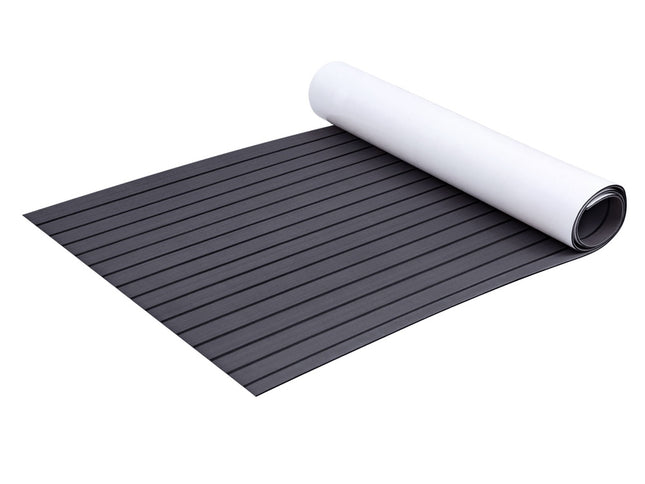 Seamanship EVA Foam Boat Flooring Mat Decking Sheet 240x90x0.6cm Dark Grey Decor