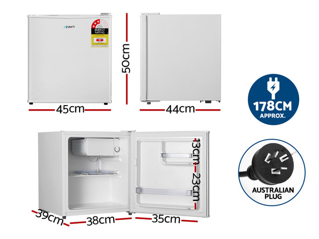 Devanti 48L Bar Fridge White