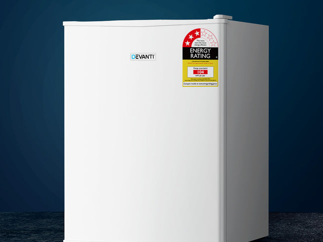 Devanti 70L Portable Mini Bar Fridge - White