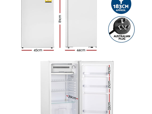 Devanti 95L Bar Fridge White