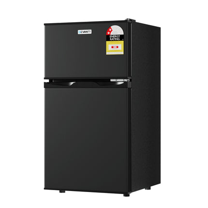 Devanti 85L Bar Fridge Mini Freezer Refrigerator Black