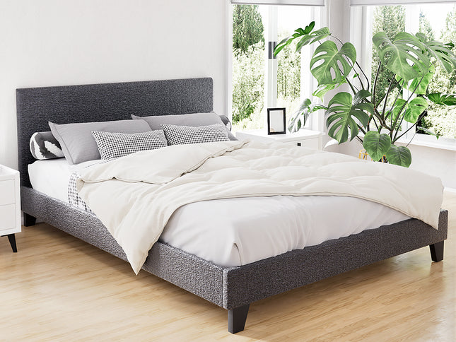 Artiss Bed Frame Queen Size Charcoal NEO