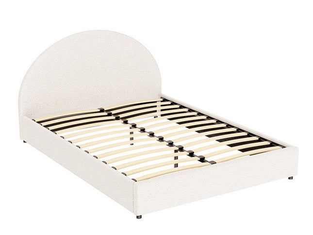 Artiss Bed Frame Gas Lift Strorage Beds Base Platform Boucle Fabric Queen ELLA