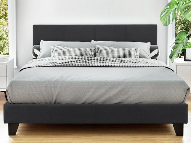 Artiss Bed Frame Double Size Charcoal NEO
