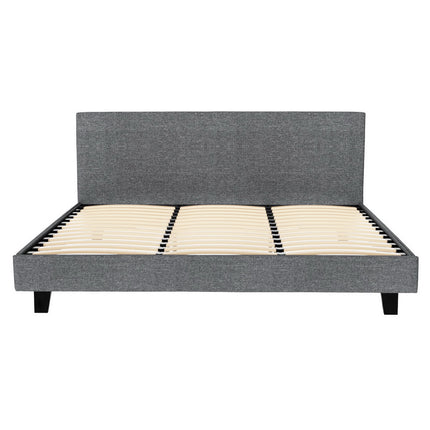 Artiss Bed Frame King Size Grey NEO
