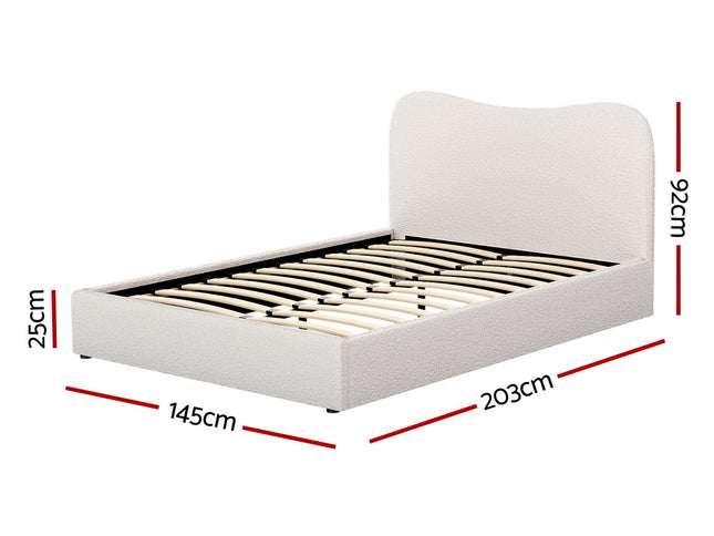 Artiss Bed Frame Double Size Boucle DARA