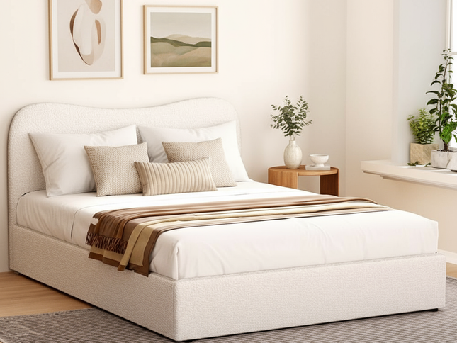 Artiss Bed Frame Double Size Boucle DARA