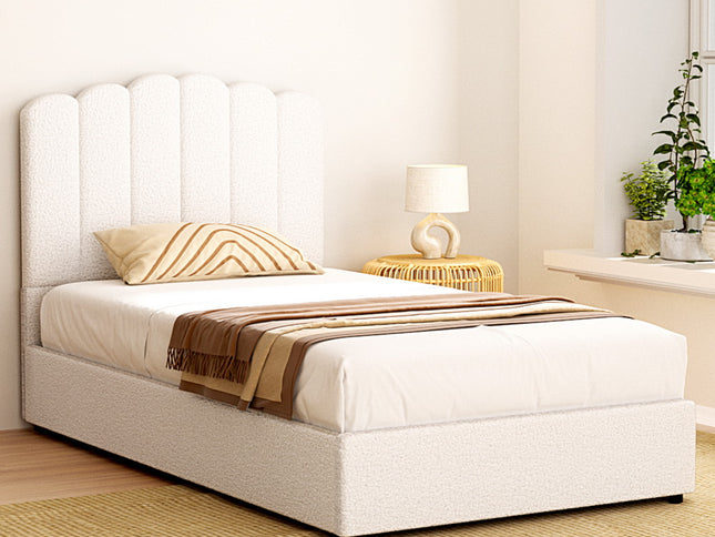 Artiss Bed Frame King Single Size Boucle FION