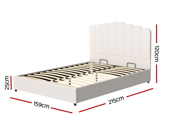 Artiss Bed Frame Queen Size Boucle FION