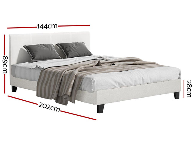 Artiss Bed Frame Double Size Boucle NEO