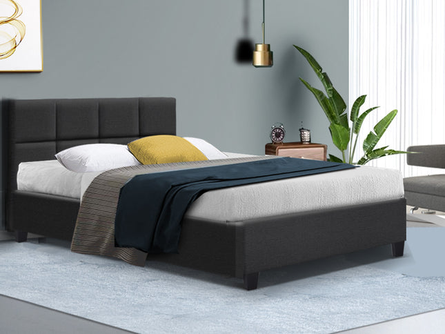 Artiss Bed Frame Double Size Charcoal TINO
