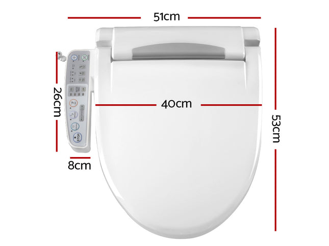 Cefito Electric Bidet Toilet Seat Cover Auto Smart Water Wash Dry Panel Control