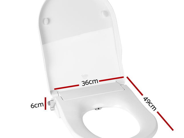 Cefito Non Electric Bidet Toilet Seat Cover Auto Smart Water Wash Dry
