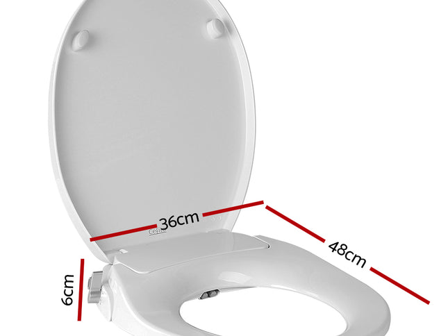 Cefito Non Electric Bidet Toilet Seat Cover Auto Water Spray Wash Knob Control