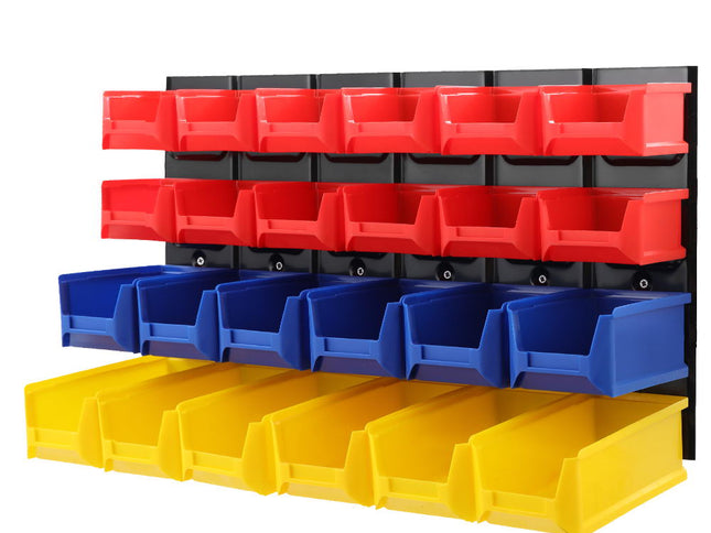 Giantz 24 Storage Bin Rack Wall Mounted