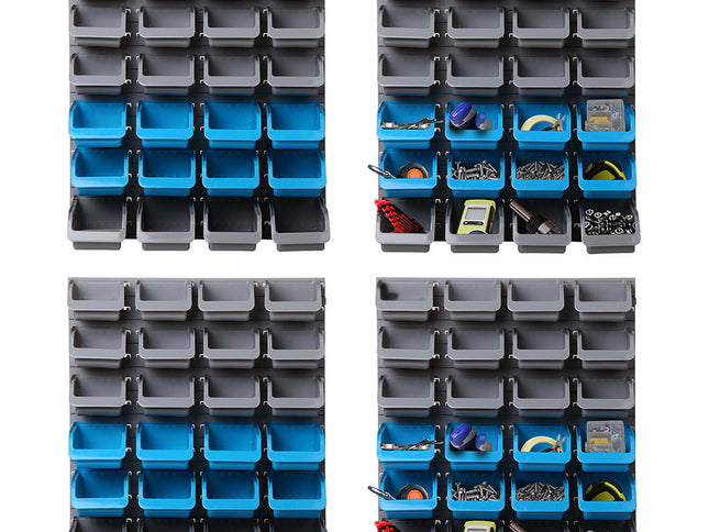 Giantz 96 Storage Bin Rack Wall Mounted