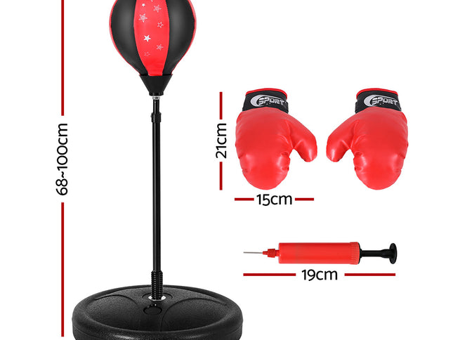 Everfit Punching Boxing Bag Stand Set Gloves with Pump Height Adjustable