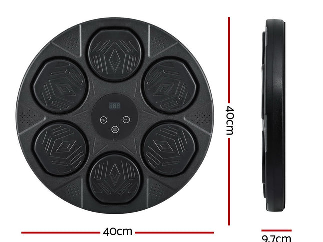 Everfit Music Boxing Machine Bluetooth Wall-Mounted Punch Target with LED Display & Gloves
