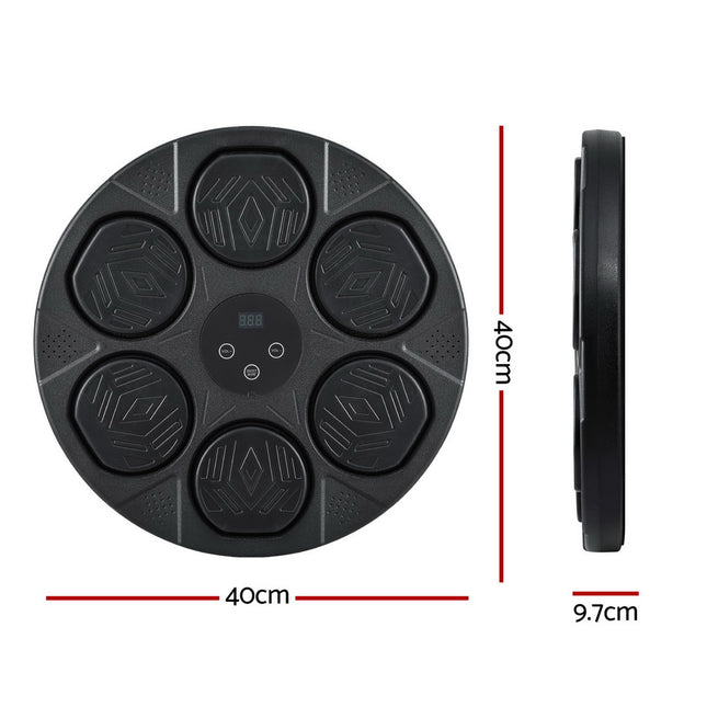 Everfit Music Boxing Machine Bluetooth Wall-Mounted Punch Target with LED Display & Gloves