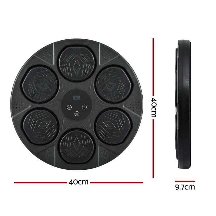 Everfit Music Boxing Machine Bluetooth Wall-Mounted Punch Target with LED Display & Gloves