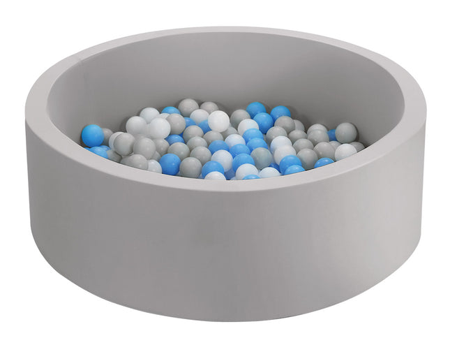 Keezi Kids Ball Pit 90x30cm Ocean Foam Play Pool Barrier Toys Children Grey