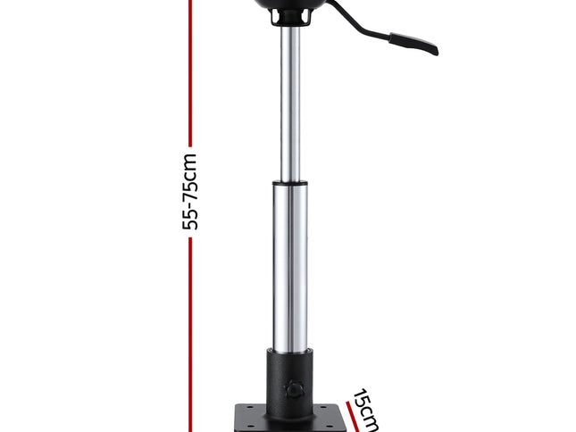 Seamanship Boat Seat Pedestal 55-75cm Adjustable Gas Lift 360 Degrees Swivel