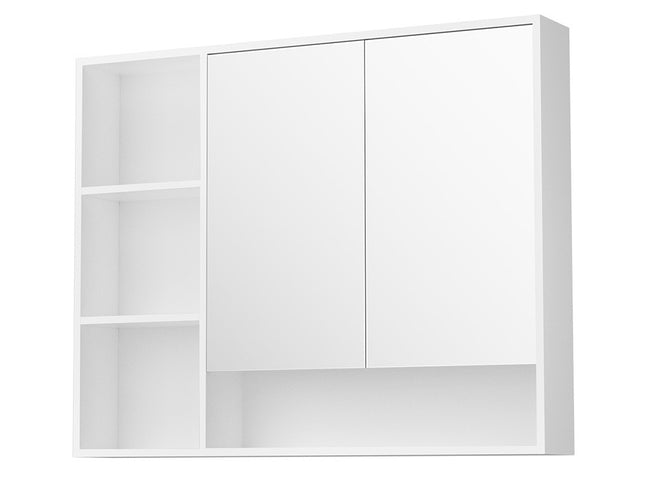 Cefito Bathroom Mirror Cabinet 100CM Vanity Medicine Wall Mounted Storage White
