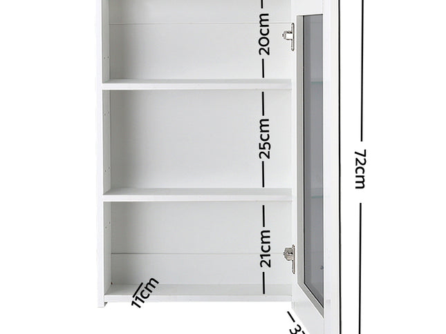 Cefito Bathroom Mirror Cabinet 450x720mm White