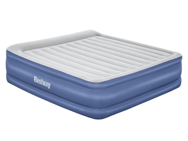 Bestway Air Mattress King Inflatable Bed 56cm Airbed Blue