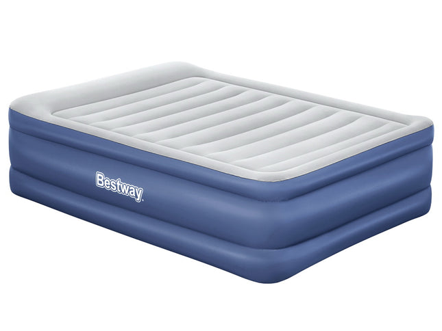 Bestway Air Mattress Queen Inflatable Bed 61cm Airbed Blue