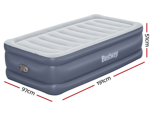 Bestway Mattress Air Bed Single Size 51CM Inflatable Camping Beds Home Outdoor