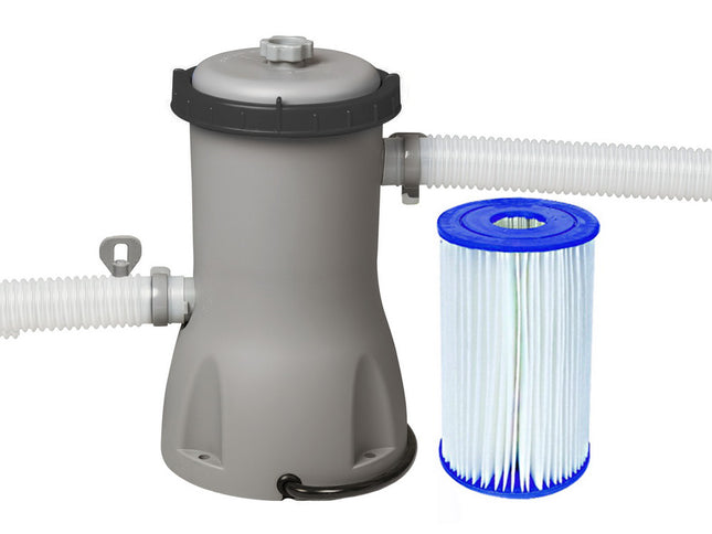 Bestway Pool Pump Cartridge Filter 800GPH 3028L/H Flowclear Filters Cleaner