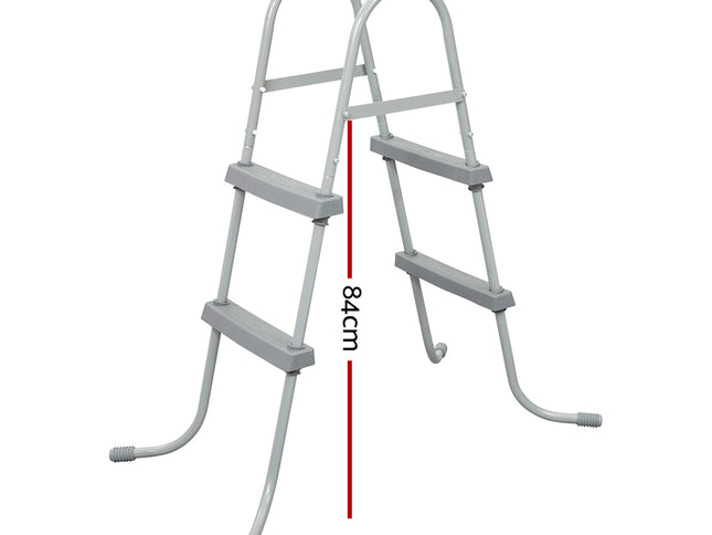 Bestway Pool Ladder 84cm 2 Step Above Ground Swimming Pools Removable Steps Stairs
