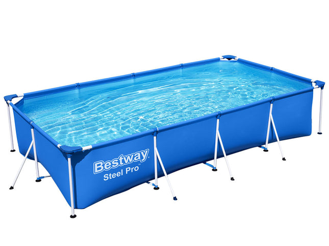 Bestway Swimming Pool 400x211x81cm Steel Frame Above Ground Pools 5700L