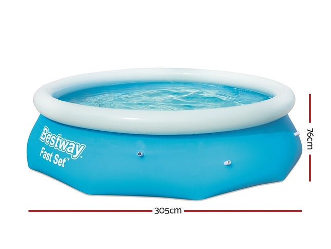 Bestway Swimming Pool 305x76cm Above Ground Round Inflatable Pools 3800L