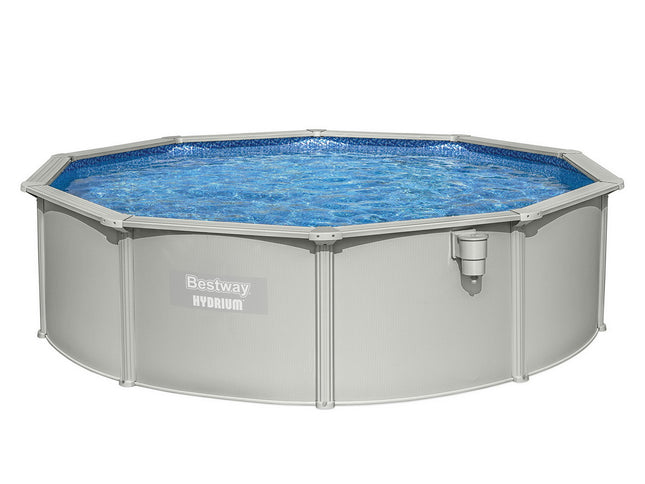 Bestway Swimming Pool Steel Frame Round Pool Set 457cm w/ Filter Ladder 17430L
