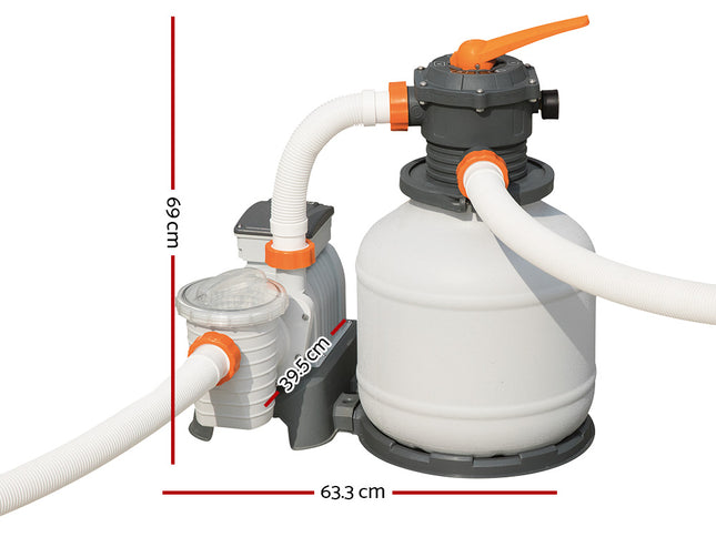 Bestway Pool Pump Sand Filter 2200GPH 8327L/H Pools Flowclear Filters