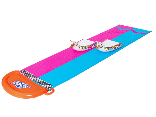 Bestway Water Slide Slip Kids 488cm Dual Slides Splash Pad