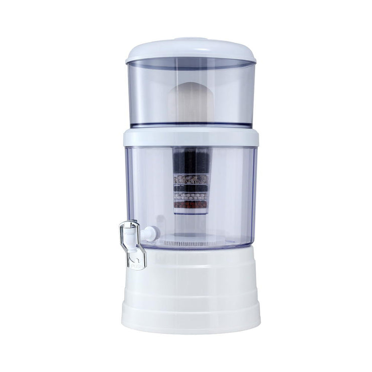 Devanti Benchtop Water Filter 16L Gravity Multi-Stage BPA-Free Home Camping