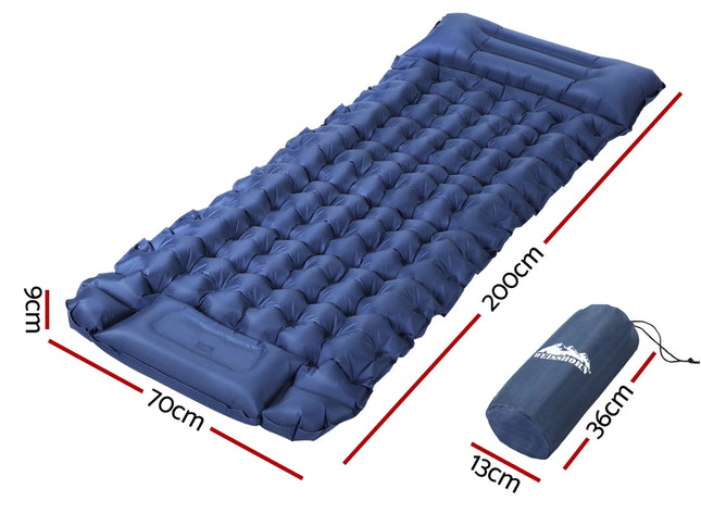 Weisshorn Self Inflating Mattress Camping Sleeping Mat Air Bed Single Pillow Bag