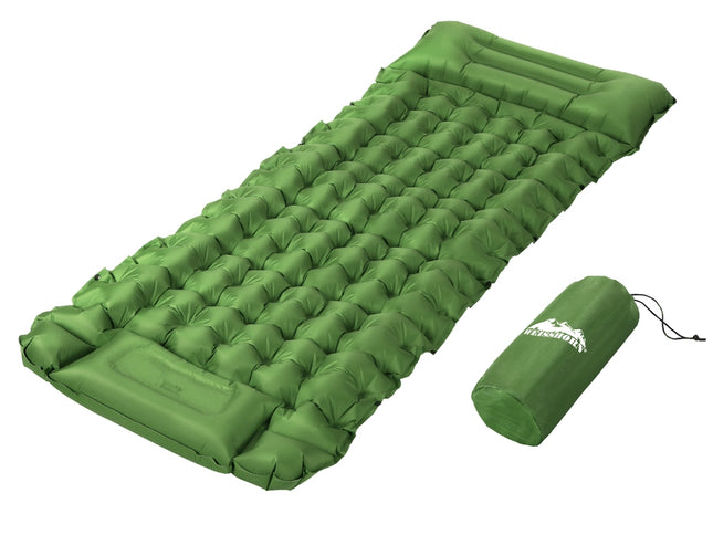 Weisshorn Self Inflating Mattress Camping Sleeping Mat Air Bed Pad Single Pillow
