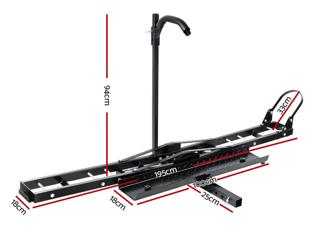 Giantz Motorcycle Motorbike Carrier Rack Ramp 2"Towbar Adjustable Height Black,Giantz Motorcycle Motorbike Carrier Rack Ramp 2"Towbar Adjustable Height Black