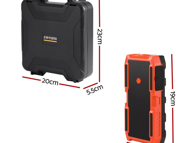 Giantz 3000A Portable Car Jump Starter 12V Lithium Battery Booster Pack Power Bank & Jumper Cables