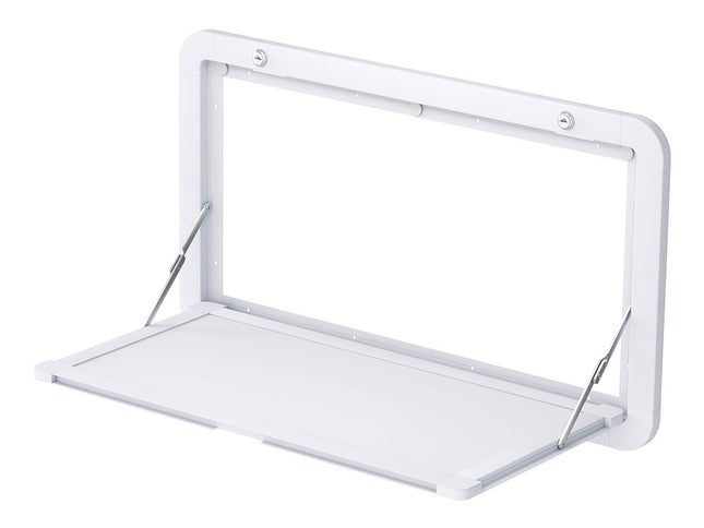 Weisshorn Caravan Table 800 x 450mm Folding Lockable White