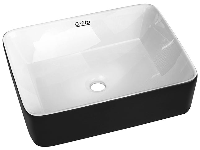 Cefito Bathroom Basin Ceramic Vanity Sink Hand Wash Bowl 48x37cm