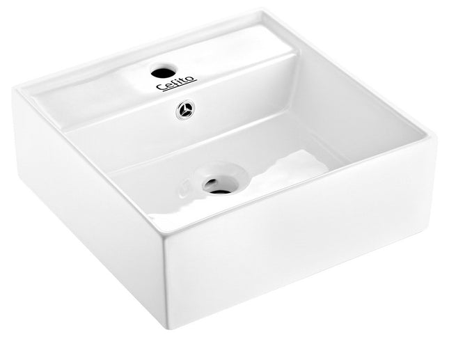 Cefito Bathroom Basin Ceramic Vanity Sink Hand Wash Bowl 41x41cm
