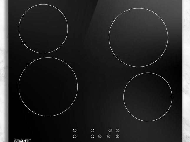 Devanti Electric Ceramic Cooktop 60cm Touch Control