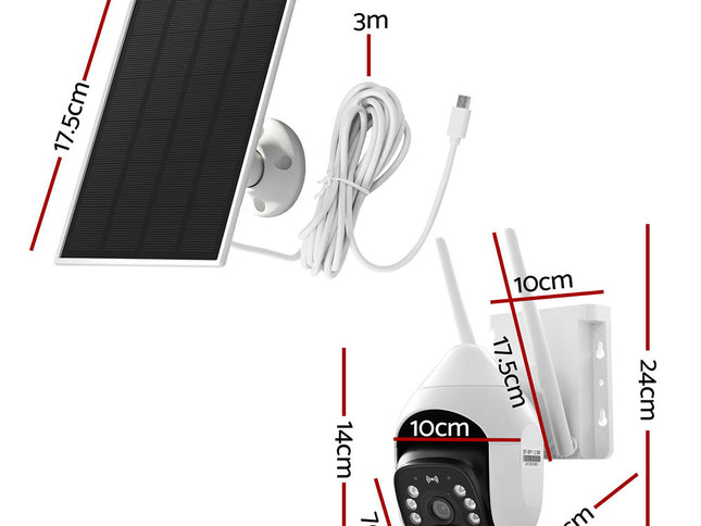 UL-tech 3MP Security Camera Solar Panel