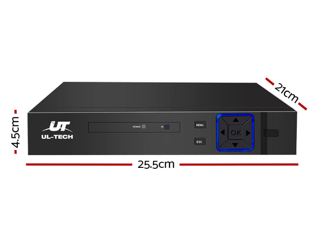 UL-tech 8CH DVR 1080P 5in1 CCTV Video Recorder 4TB Hard Drive